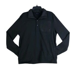 Iceburg Outerwear Knit Sweater Mens S Pullover Black Mock Neck Outdoor